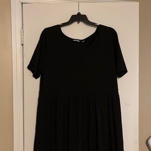 Lands End knee length black dress 2x